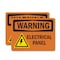 Signmission Electrical Panel With Symbol OSHA Warning Sign, Vinyl Decal, 5in W x 3.5in L, 2PK OS-2PACK-WS-D-35-L-12096 - alternate 1